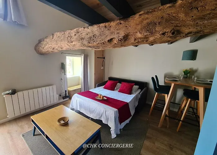 בית נופש Authentique Avec Mezzanine Proche Du Puy Dufou